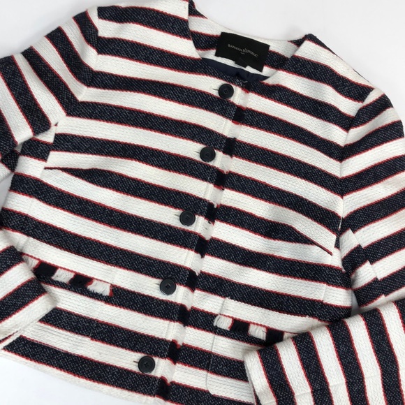 ❤️ Banana Republic Striped Tweed crop blaze - Picture 5 of 9